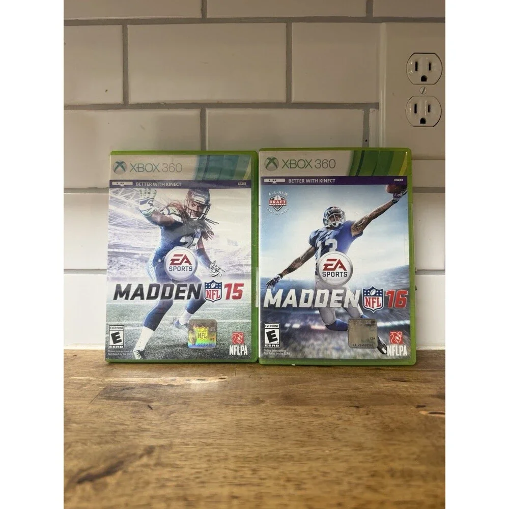 Madden NFL 16 (Xbox 360) and Madden NFL 15 (Xbox 360) CIB COMPLETE